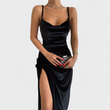 Eugenie – Velvet Dress with Split