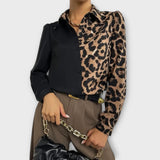 Belinda – Elegant Leopard Blouse