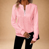 Pagona - Elegant Women's Zip-Up Cardigan with Cable Knit Design for Ultimate Comfort