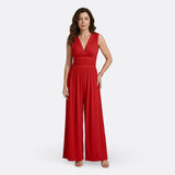 Jadwiga – Elegant Sleeveless Jumpsuit with Loose Trousers