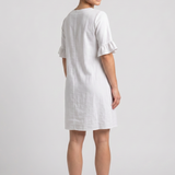 Dušana | Loose Dress with V-Neck and Buttons