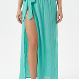 Beach Maxi Skirt with Waist Tie