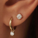 Lily of the Valley – Earrings with a Glossy Finish