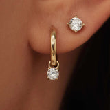 Solveig – Set of Shiny Earrings with Stones