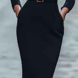 Sybille – Elegant Black Fitted Dress