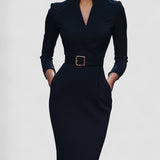 Sybille – Elegant Black Fitted Dress