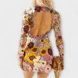 Dolores - Dress with Floral Motif
