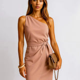 Margita | Asymmetrical Evening Dress with Bow