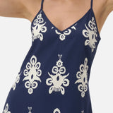 Gertrúda | Patterned Mini Dress with Straps