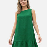 Pravoslava | Loose Mini Dress with Ruffled Hem
