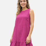 Pravoslava | Loose Mini Dress with Ruffled Hem