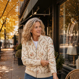 Ingrid | Cardigan with Delicate Floral Vines