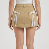 Mini Skirt with Bows