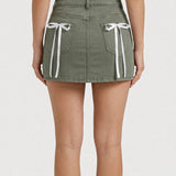 Mini Skirt with Bows