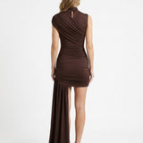Terézia | Asymmetric Mini Dress with Ruching