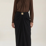 Ruffled Midi Skirt