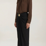 Ruffled Midi Skirt