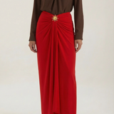 Ruffled Midi Skirt