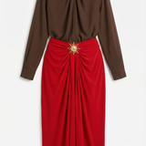 Ruffled Midi Skirt