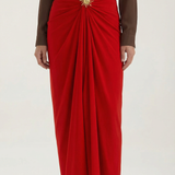 Ruffled Midi Skirt