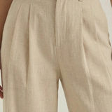 Svätava | Pleated Trousers with Wide Cut and High Waist