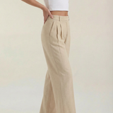 Svätava | Pleated Trousers with Wide Cut and High Waist