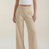 Svätava | Pleated Trousers with Wide Cut and High Waist