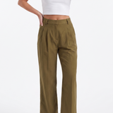 Svätava | Pleated Trousers with Wide Cut and High Waist