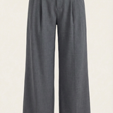 Svätava | Pleated Trousers with Wide Cut and High Waist