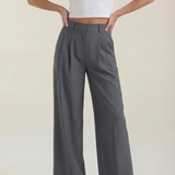 Svätava | Pleated Trousers with Wide Cut and High Waist