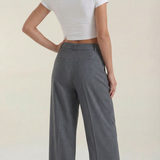 Svätava | Pleated Trousers with Wide Cut and High Waist