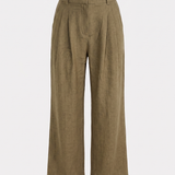 Svätava | Pleated Trousers with Wide Cut and High Waist