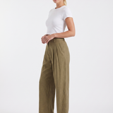 Svätava | Pleated Trousers with Wide Cut and High Waist