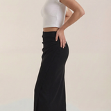 Gathered Comfortable Midi Skirt