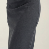 Gathered Comfortable Midi Skirt