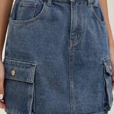 Cargo skirt with pockets