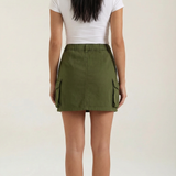 Cargo skirt with pockets