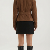 Mini Skirt with Belt and Subtle Appearance