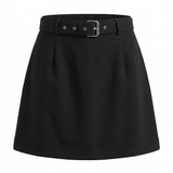 Mini Skirt with Belt and Subtle Appearance