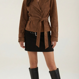 Mini Skirt with Belt and Subtle Appearance