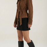 Mini Skirt with Belt and Subtle Appearance