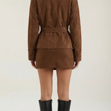 Mini Skirt with Belt and Subtle Appearance