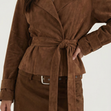 Mini Skirt with Belt and Subtle Appearance