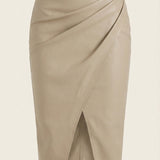Draped Midi Skirt