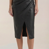 Draped Midi Skirt