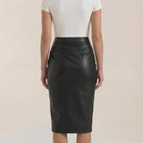 Draped Midi Skirt