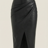 Draped Midi Skirt