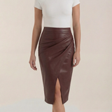 Draped Midi Skirt