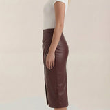 Draped Midi Skirt