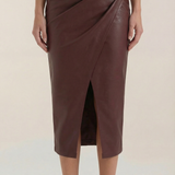 Draped Midi Skirt